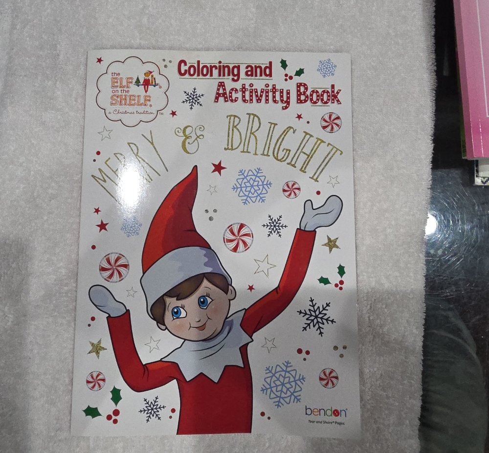 Elf on the Shelf Coloring and Activity Book - Red & White